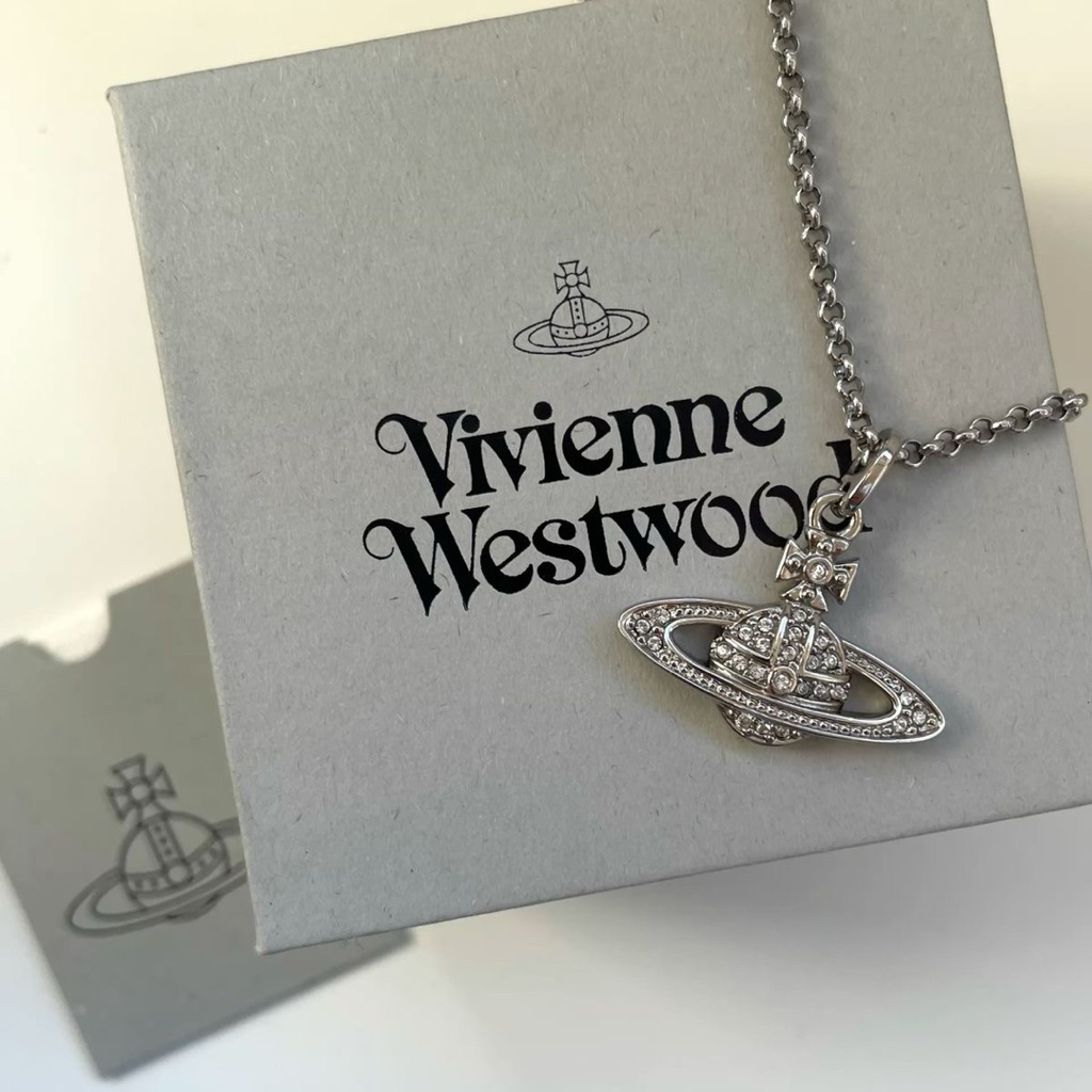 [jastipbypisti] Vivienne Westwood Mini Bas Relief Necklace – Gunmetal / Silver / Gold / Pink Gold | 