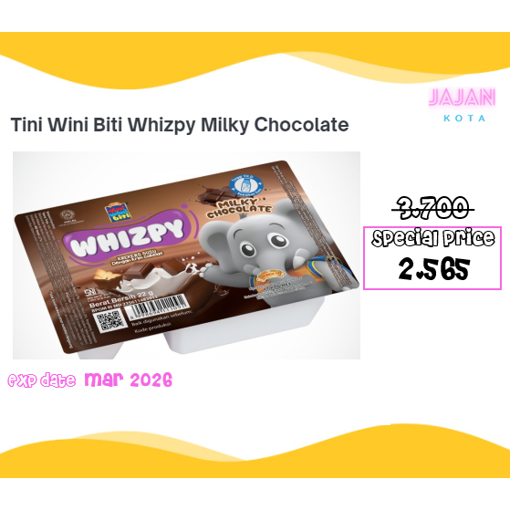 Tini Wini Biti Whizpy Chocolate