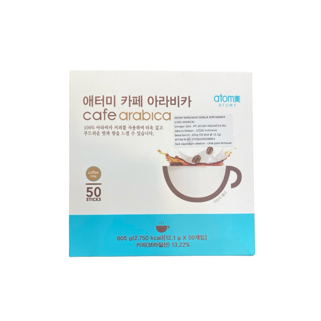 

Atomy Cafe Arabica Minuman Serbuk Kopi 12,1g isi 50 sachet
