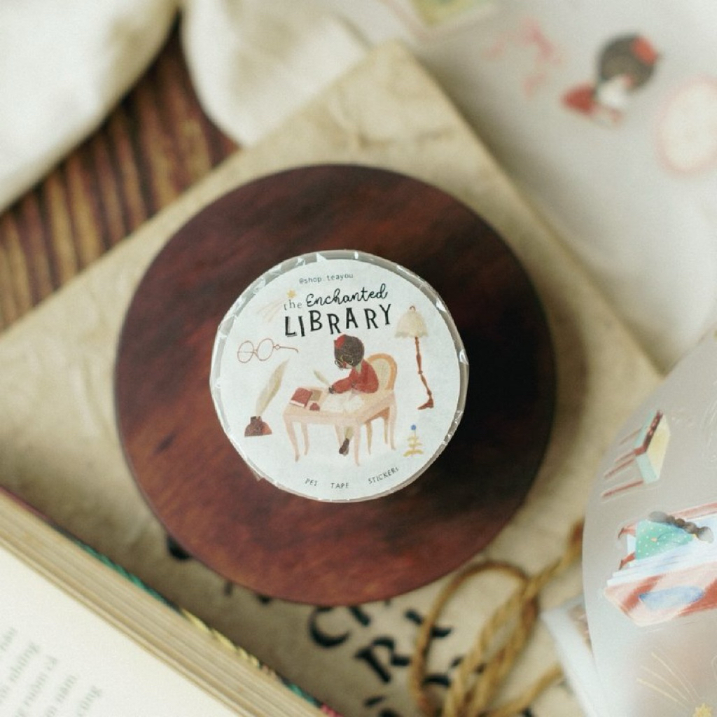 

Sample Teayoushop The Enchanted Library Sticker Kiss Cut PET Tape perloop