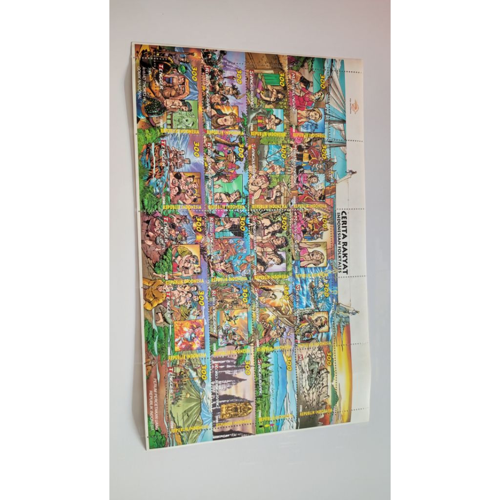 

1 Set Perangko Seri Cerita Rakyat Indonesia Tahun 1998