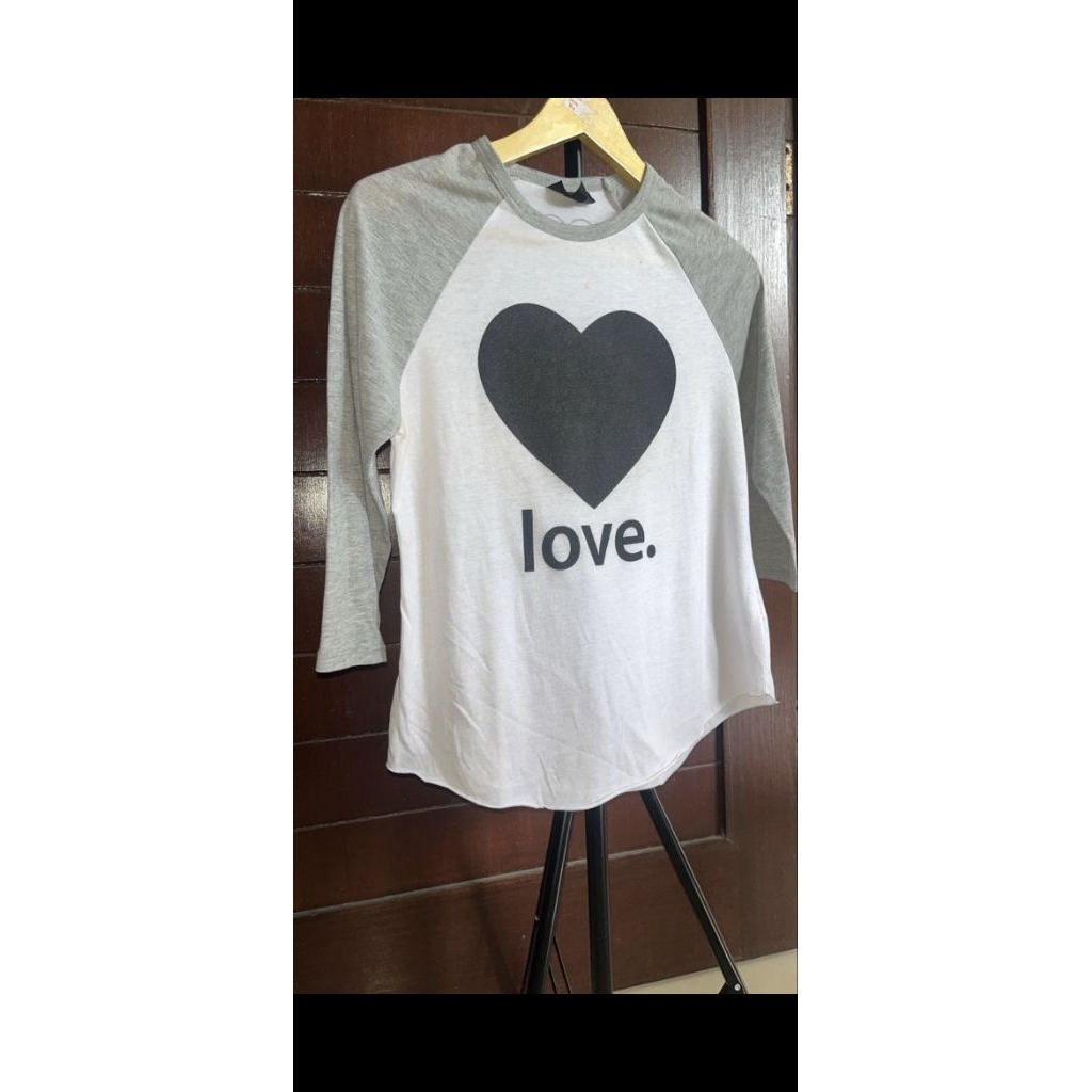 Topshop Kaos Love Raglan