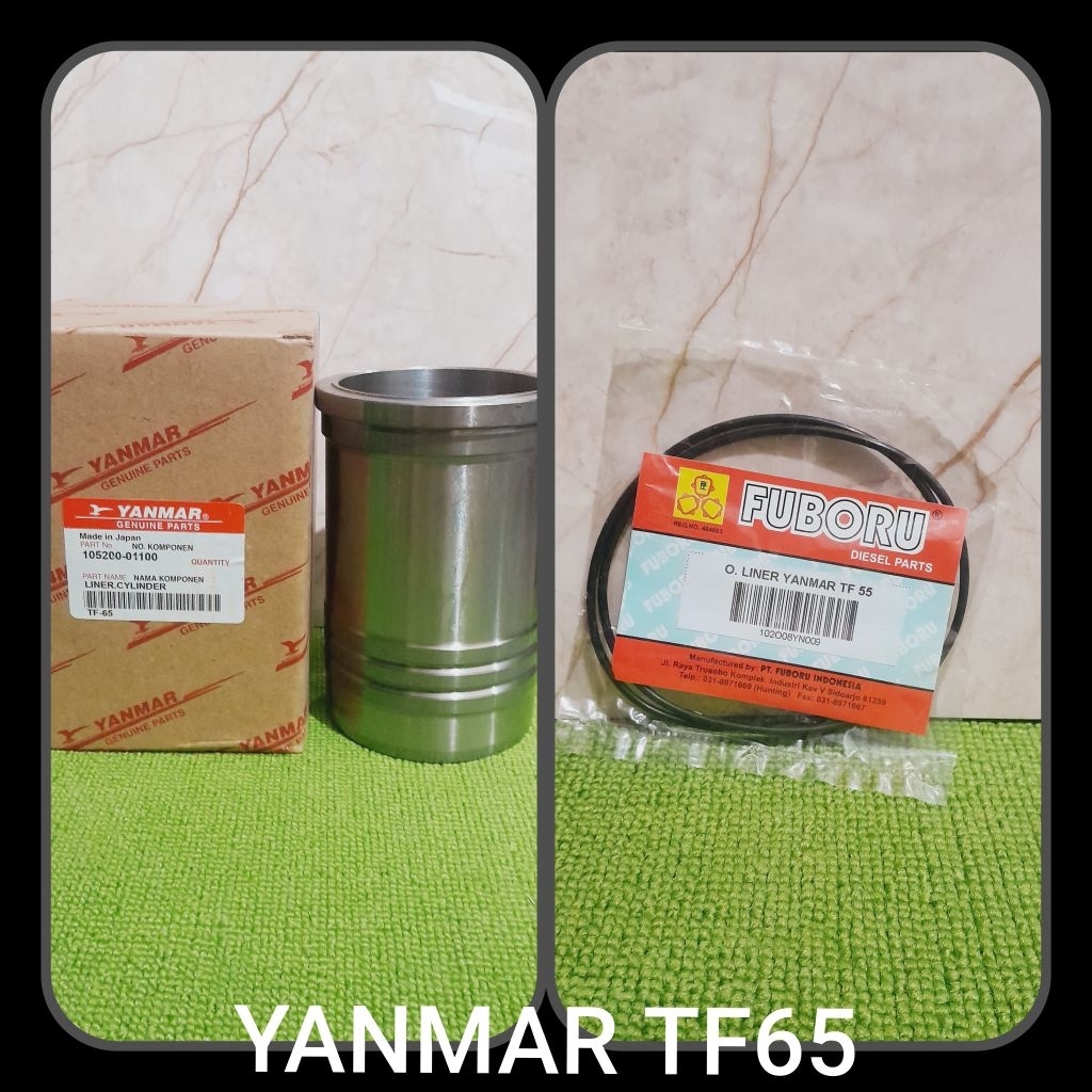 PAKET CYLINDER LINER BORING MESIN DIESEL YANMAR TF 65 PAKET LINER BORING VOORING BURING TF65 (B)