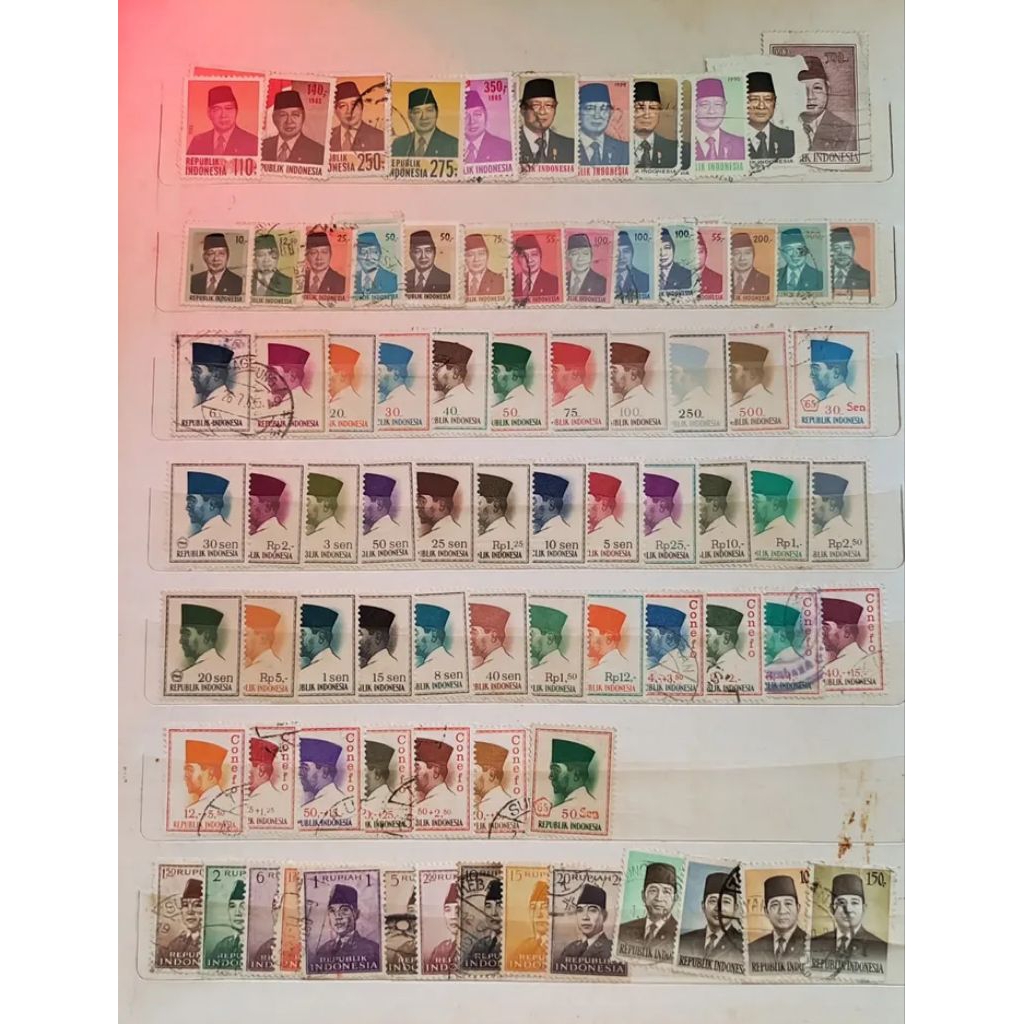 

1 lembar Perangko Indonesia seri jaman dulu