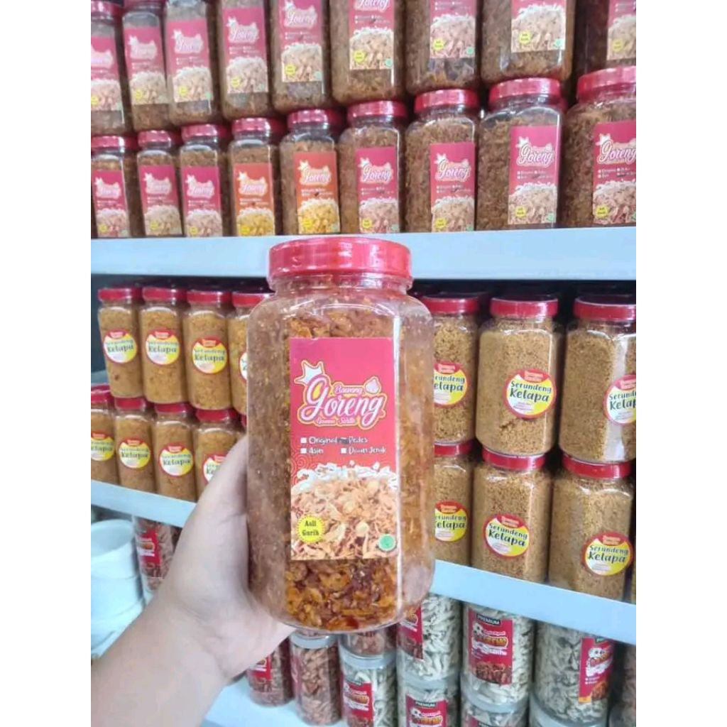 

BAGOR Bawang Goreng Asli Indramayu Nounna Saritie 100% Bawang goreng Asli
