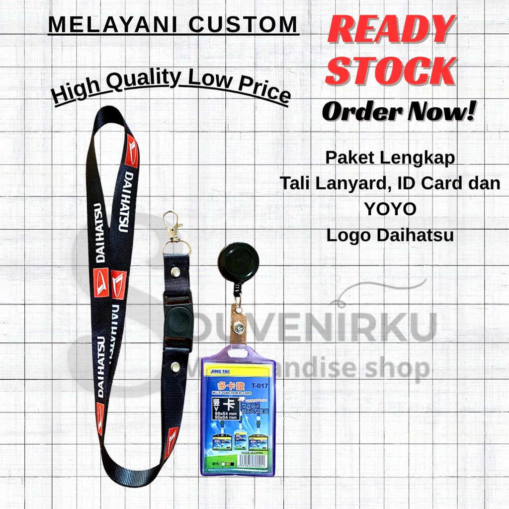 

Paket Lengkap Tali Lanyard + ID Card + YOYO Logo Daihatsu
