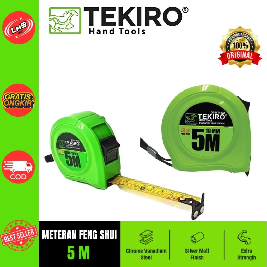 

TEKIRO Meteran Roll Feng Shui 5m Feng Shui Meteran 5m Tools Alat Teknik Alat Perkakas