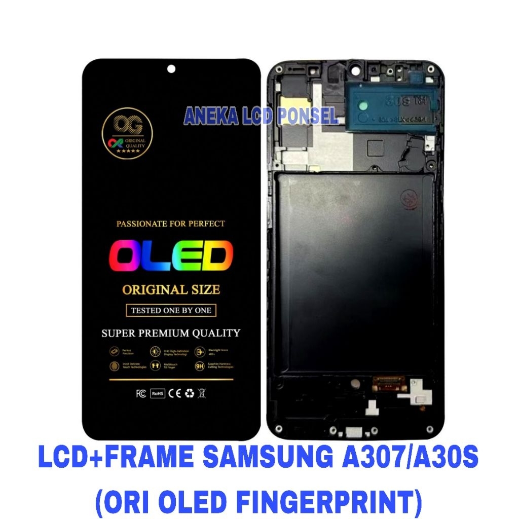 LCD+FRAME SAMSUNG A307/A30S (ORI OLED FINGERPRINT)