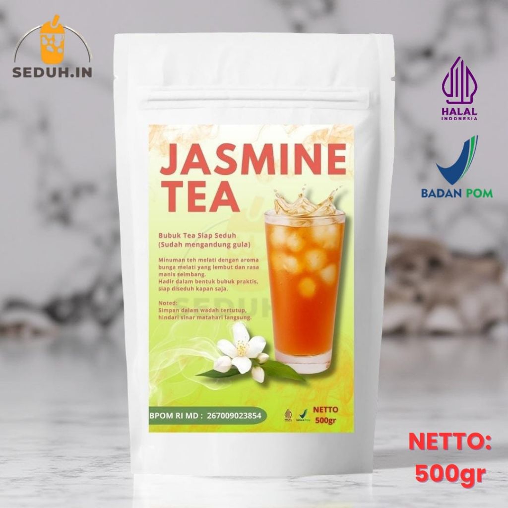 

500 GRAM JASMINE TEA BUBUK MINUMAN PLUS GULA -GROSIRAN PABRIKKU