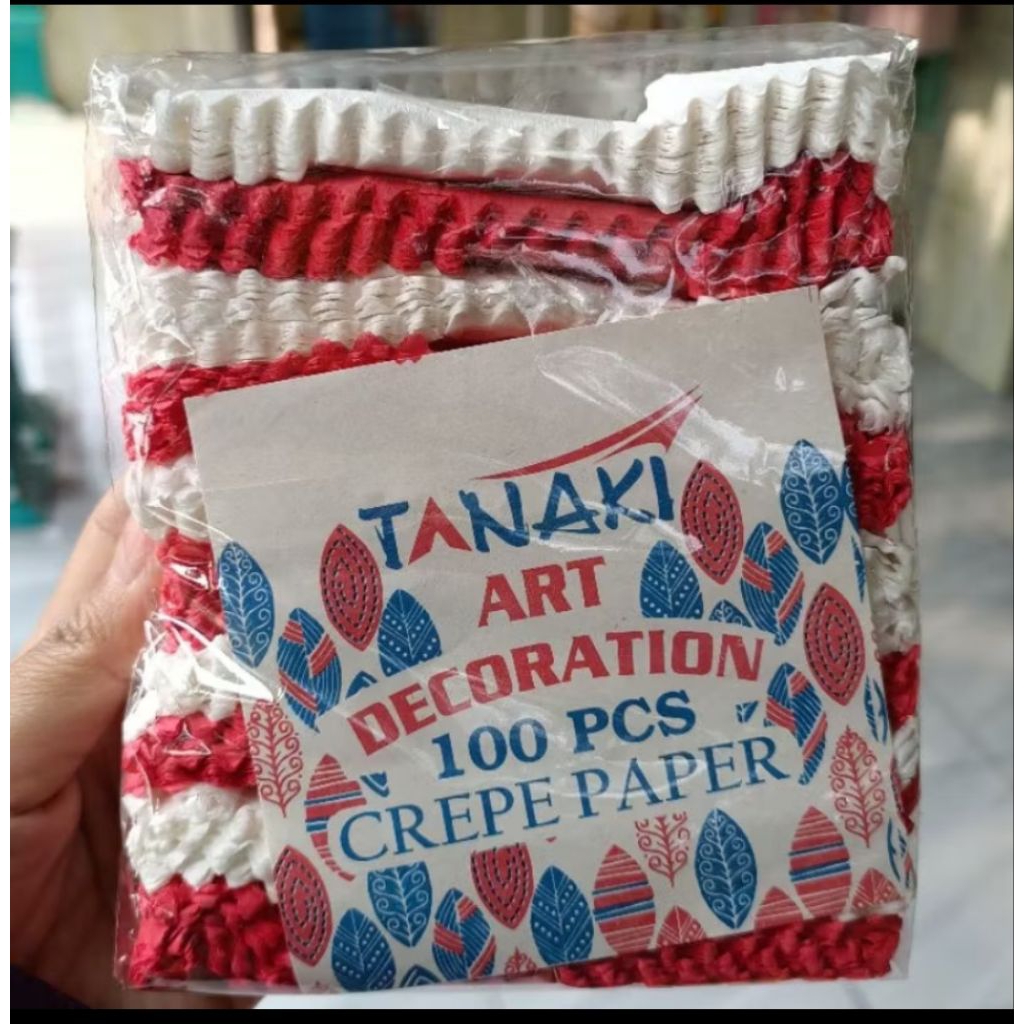 

(1slop) kertas krep / kerta kraf potongwarna merah putih isi 10 bandel