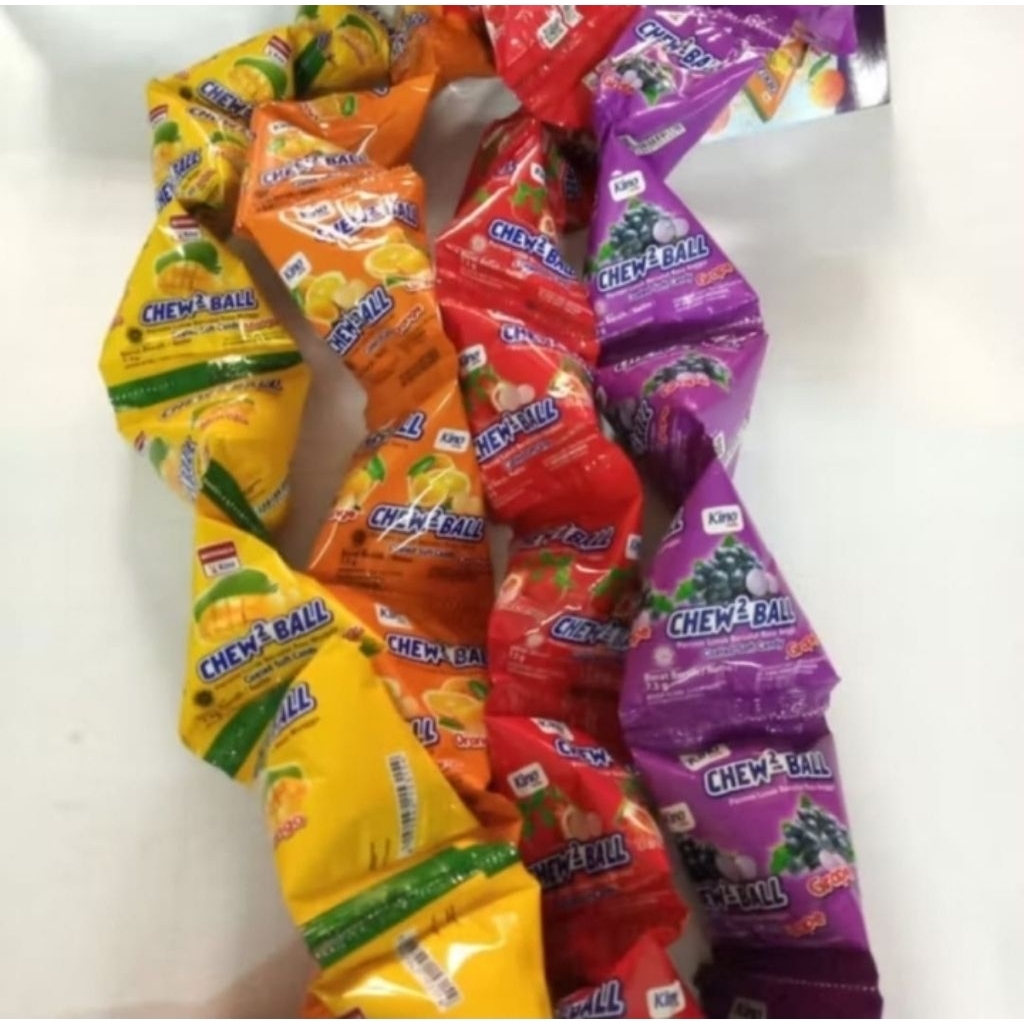 

permen chew chew ball renceng isi 10
