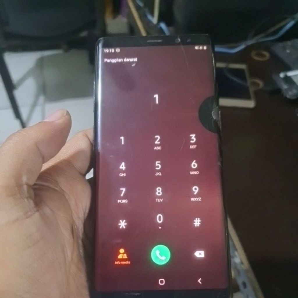 LCD samsung note 8 original copotan minus tompel
