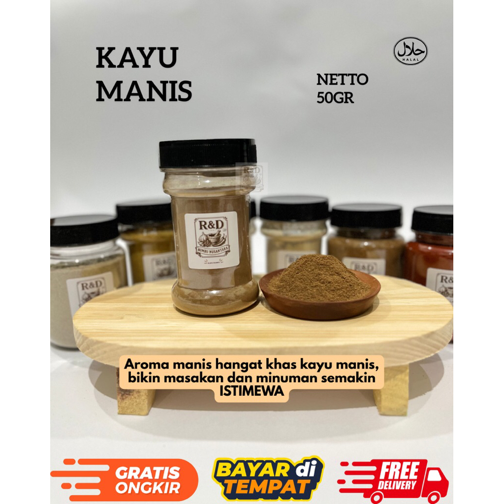 

Kayu Manis Bubuk Rempah Cinnamon - Bumbu Dapur