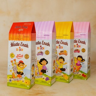 

Herba Madu Enak Stick Isi 20 Stick Per Box Madu + Vitamin C [Original, Leci, Anggur, Jeruk]