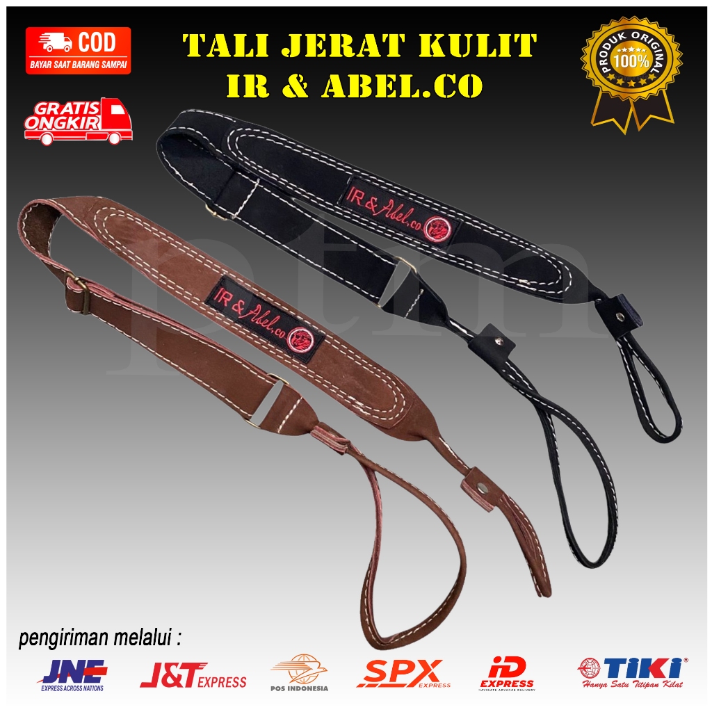 Tali Jerat Kulit Tali Sandang Tali Selempang Tali Senapan Original IR & Abel.Co