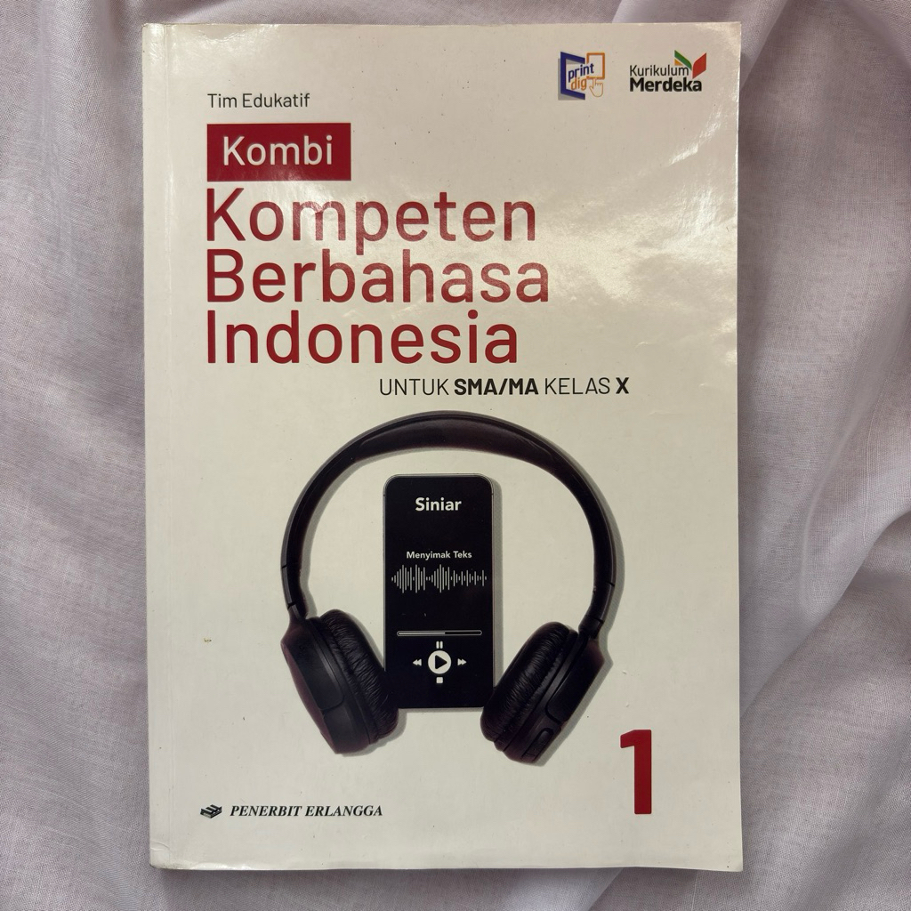 (PRELOVED) Buku Kompeten Berbahasa Indonesia SMA/MA Kelas X Erlangga