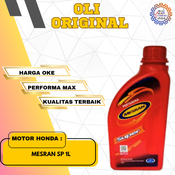 Oli Mesran Super 1 liter Oli Mesran Super 20-50 Bensin