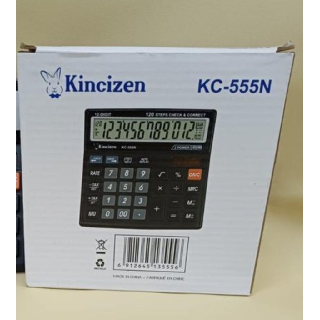 

kalkulator kincizen KC-555 kalkulator chek ulang 12 Digit