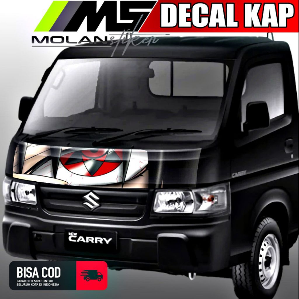 Decal Sticker Striping Variasi Kabin Depan New Carry Pickup Decal Kap Kabin Depan New Suzuki Carry P