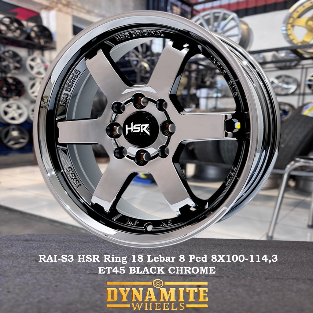 velg black chrome ring 18 untuk raize rocky avanza xenia mobilio freed