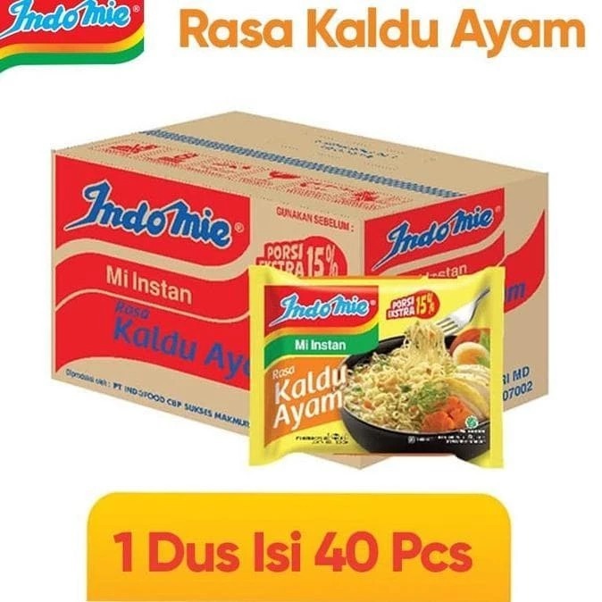 

Indomie Rebus Kaldu ayam per dus isi 40 pcs