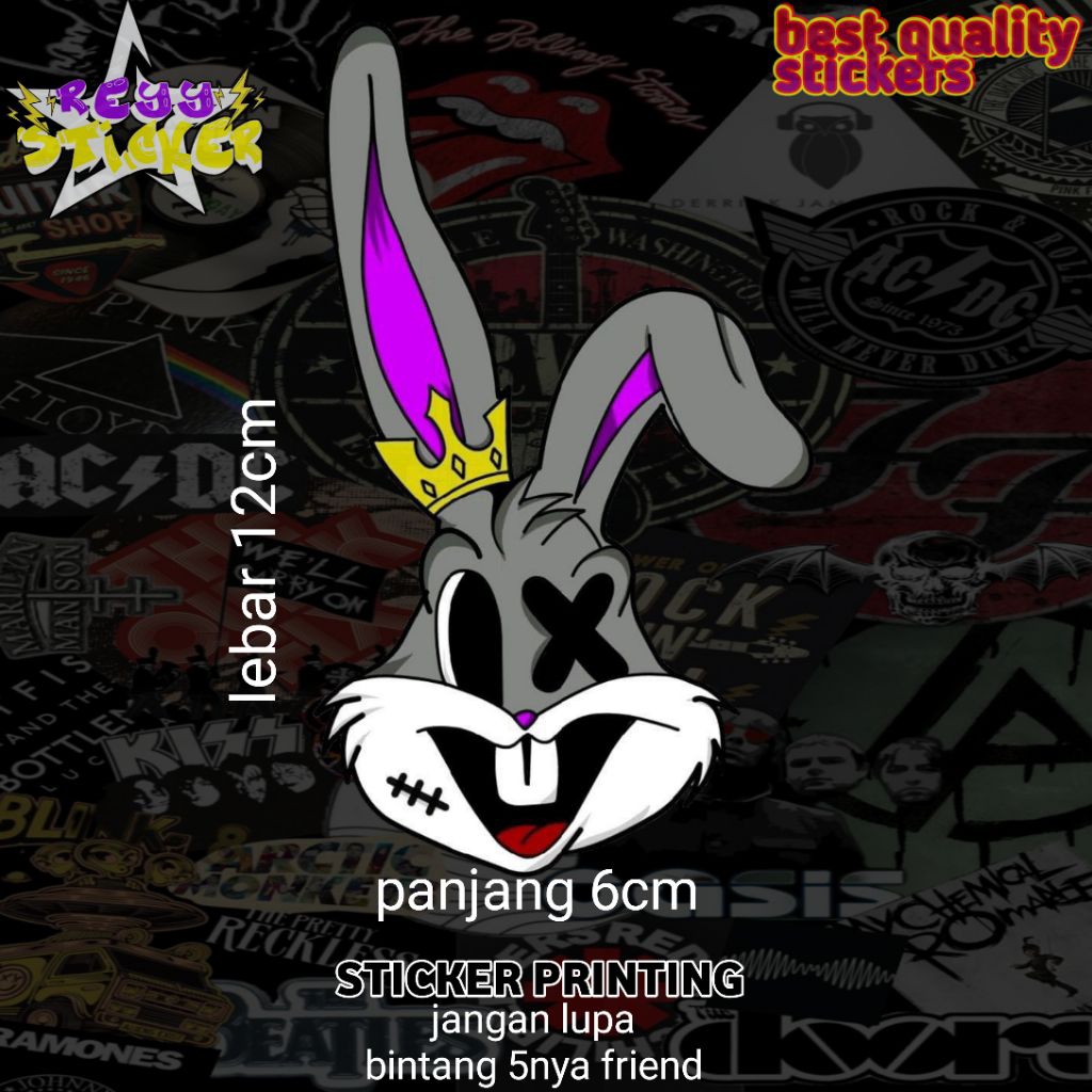 

STICKER PRINTING ANTI AIR RABIT KEREN MAHKOTA KEREN