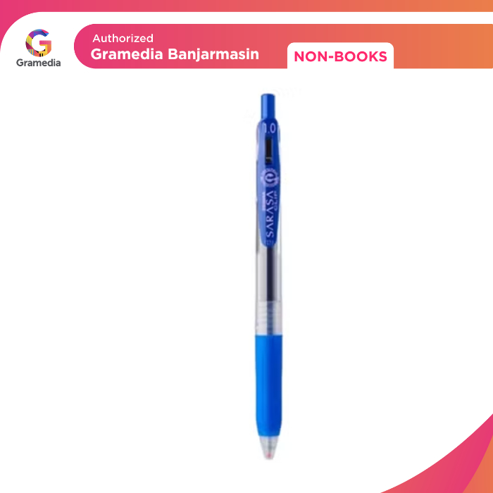 

Gramedia Banjarmasin - Zebra Sarasa Clip 1.0 - Pulpen Warna Biru