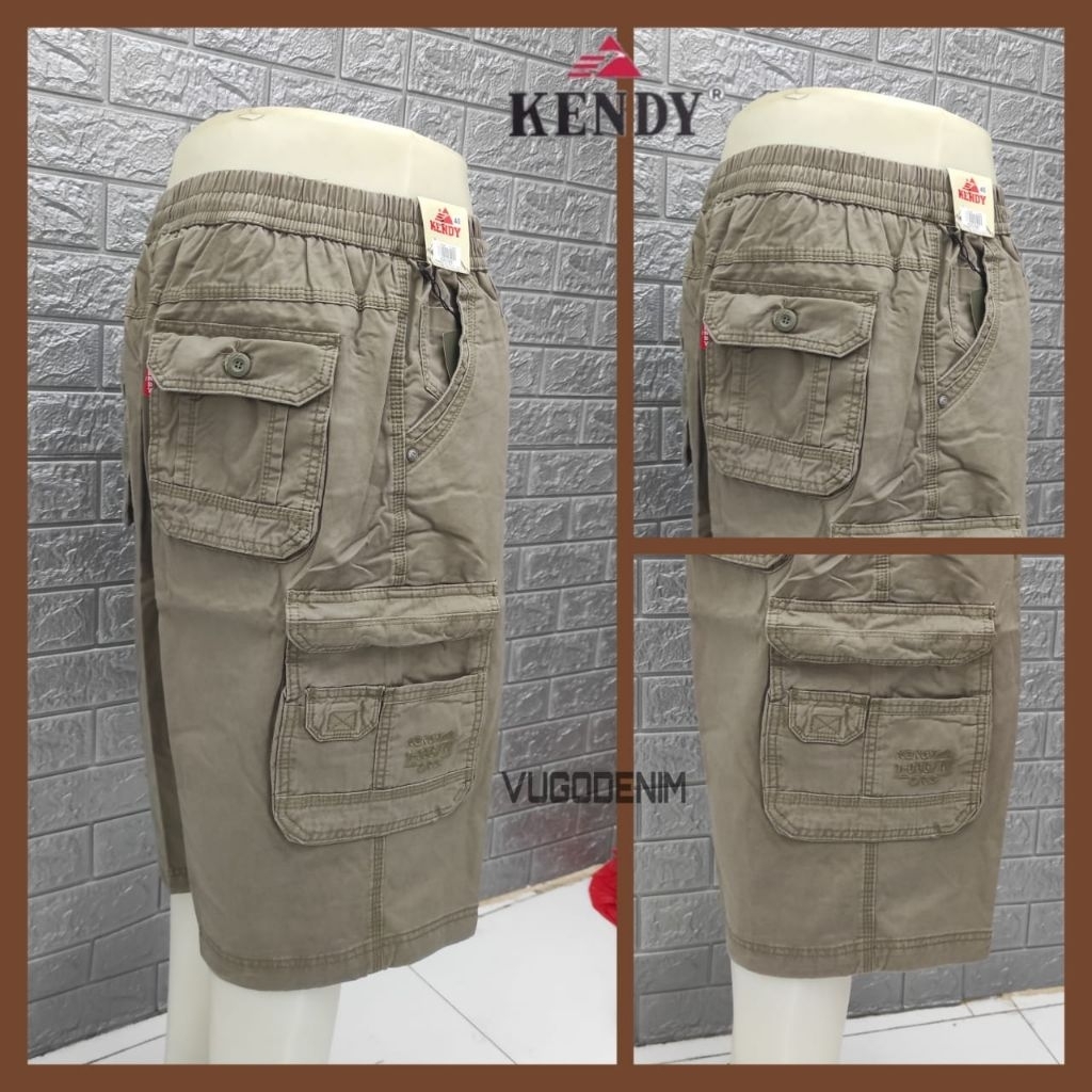 KENDY size 40-44 CELANA CARGO PINGGANG KARET PRIA / CELANA 7/8 CARGO PINGGANG KARET KENDY / CELANA 7