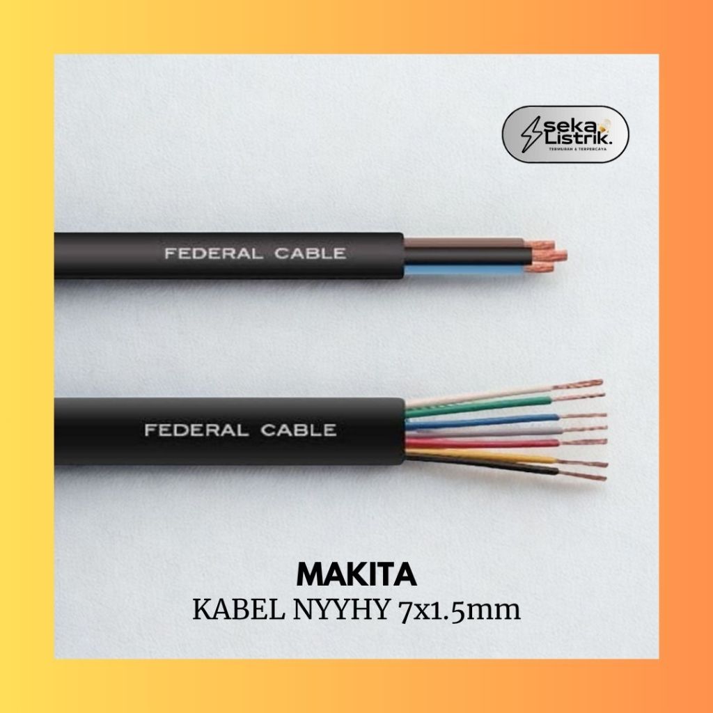 ECER - MAKITA Kabel Control Serabut NYYHY 7 x 1.5mm