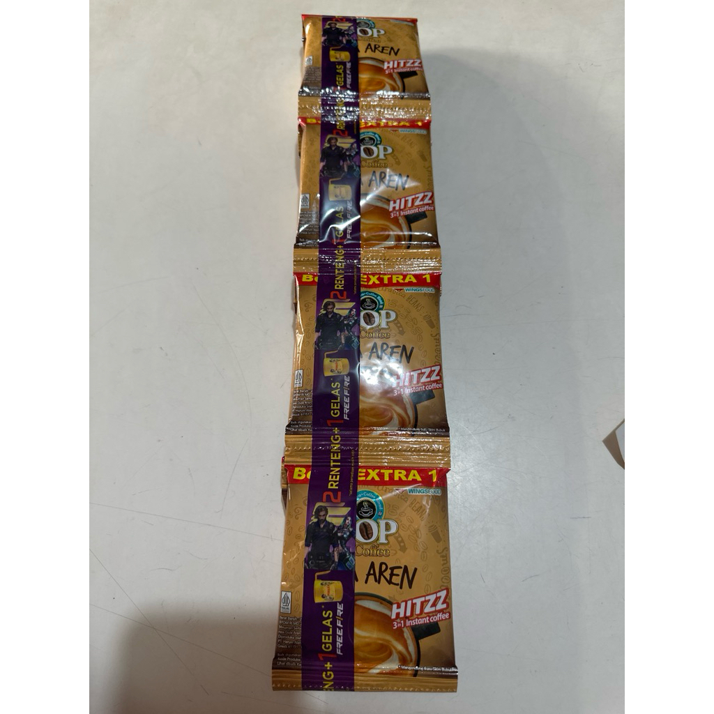 

Top coffee gula aren renceng 22gr isi 15