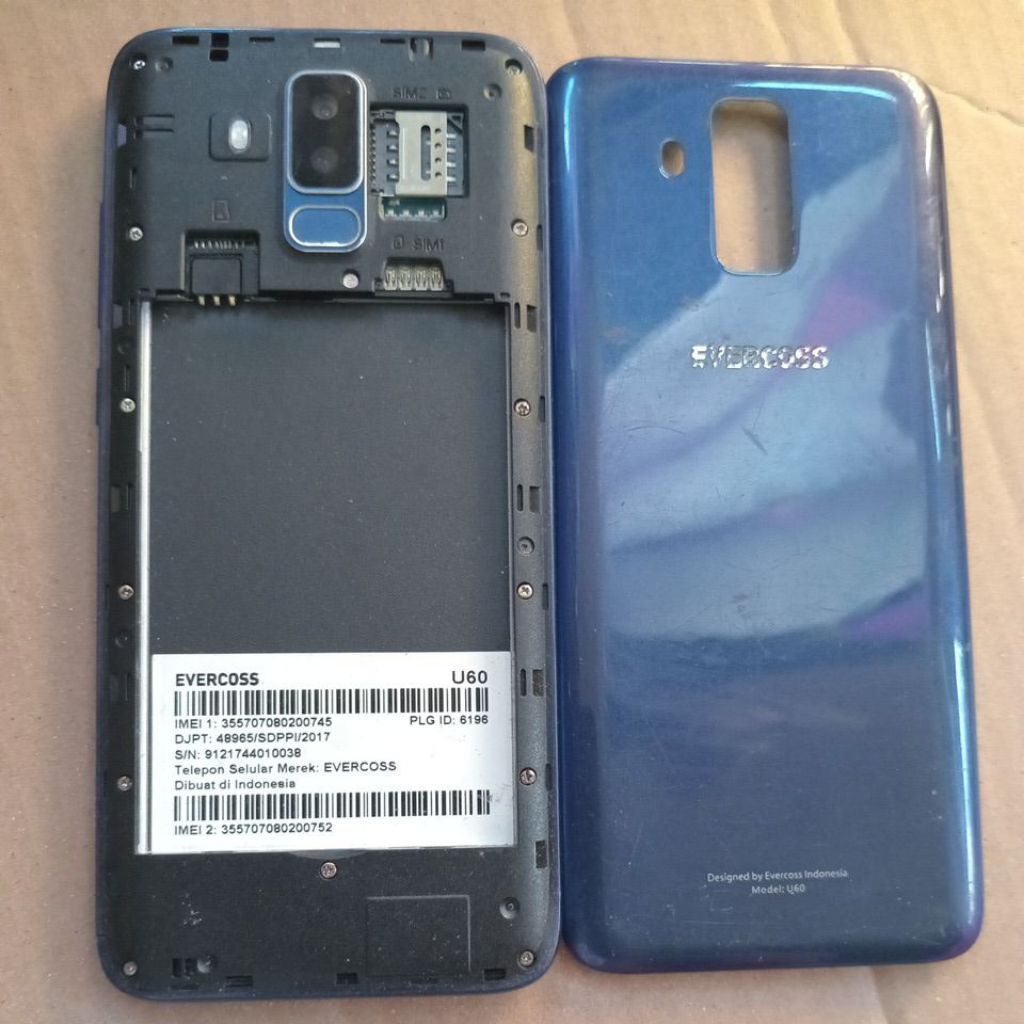 mesin evercoss u60.lcd pecah