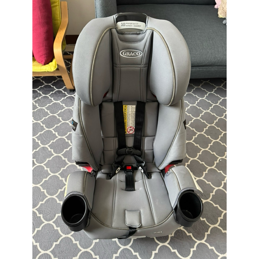 Preloved Graco Car Seat Adjustable 10 Position Headrest & Harness System
