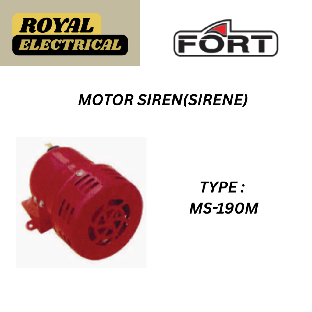 FORT MOTOR SIRENE - TYPE MS-190M