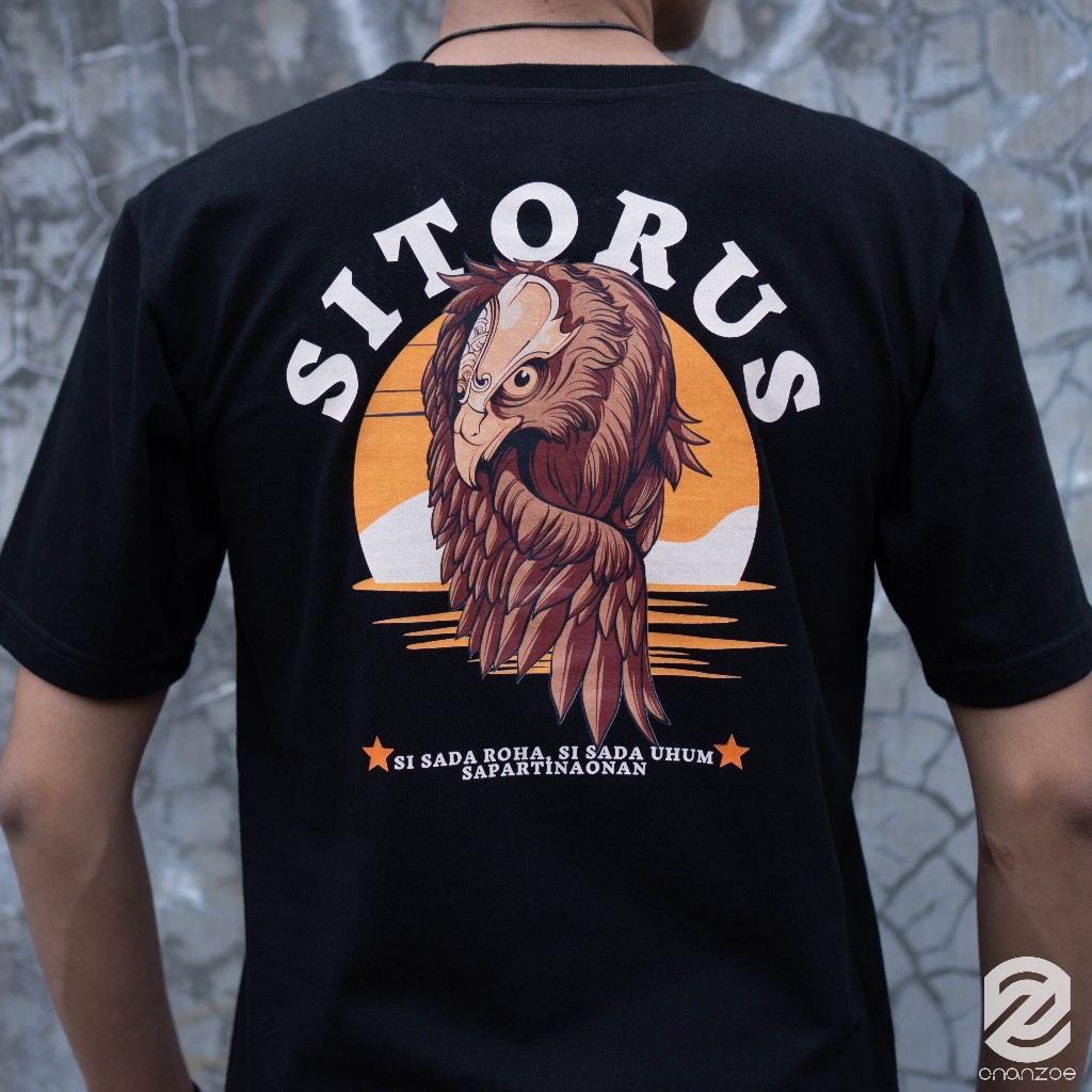 SITORUS Premium Kaos Marga SITORUS Onanzoe Kaos Batak Baju Distro Hitam Pria Oblong Katun Dewasa