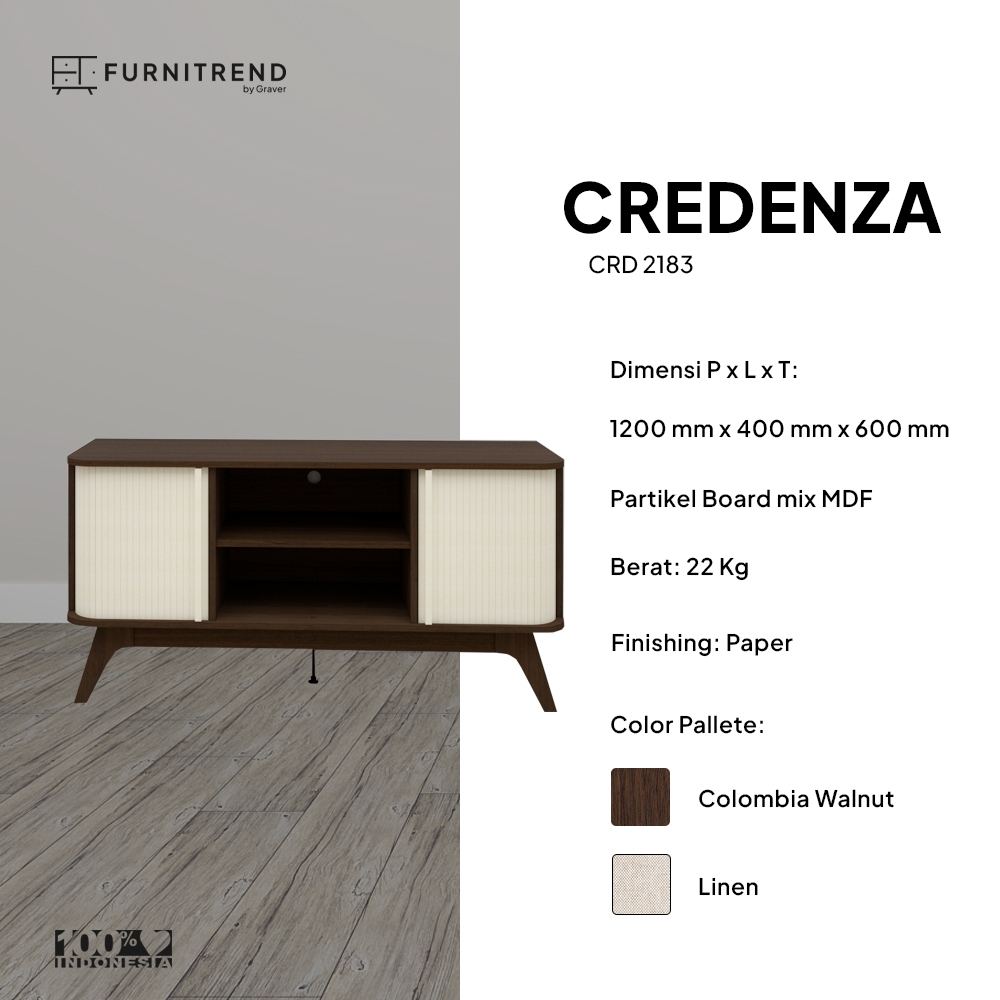 FURNITREND CRD 2183 - Credenza / Lemari TV / Kabinet TV / Credenza Buffet / Credenza Minimalis
