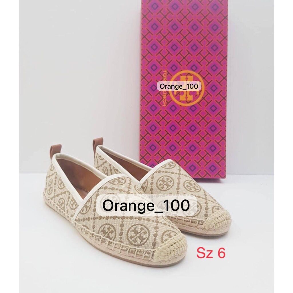 SEPATU WANITA TB T MONOGRAM ESPADRILLE HAZEL ORIGINAL