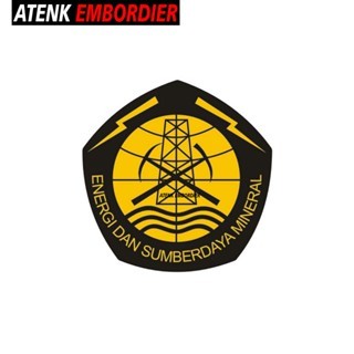 Emblem Bordir / Patch Logo ESDM Energi Dan Sumber Daya Mineral