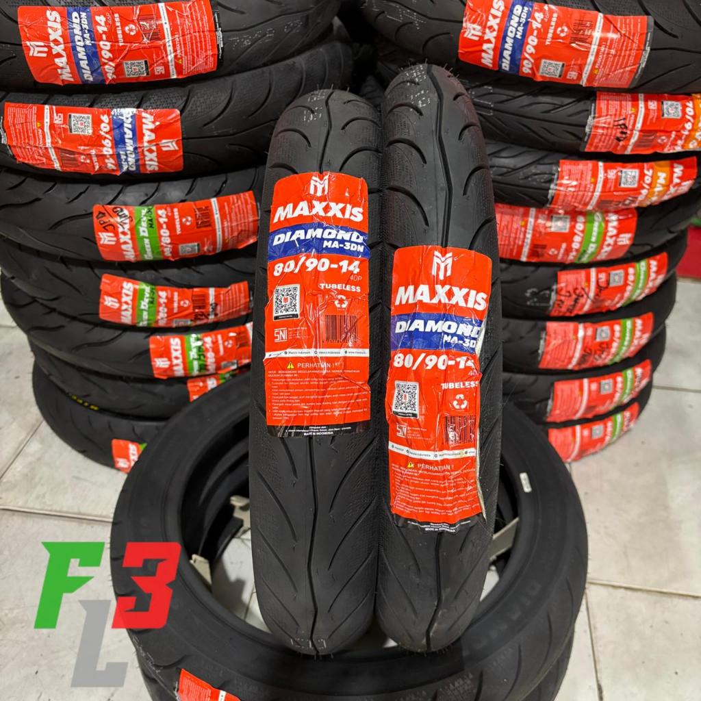 BAN LUAR TUBELESS MAXXIS DIAMOND MA-3DN 80/90 RING 14 BAN LUAR MAXXIS