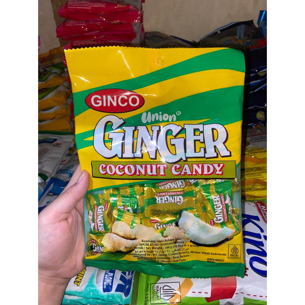 

Permen Ginger Coconut Candy 128g Isi 32
