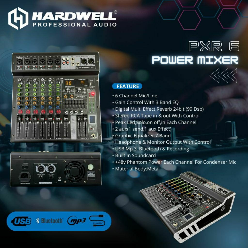 power mixer HARDWELL PXR 6