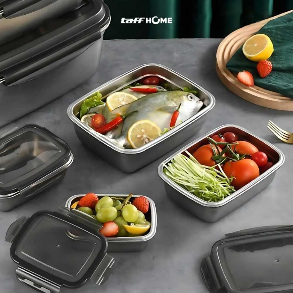 

Rumatif - TaffHOME Kotak Makan Anti Tumpah Reguler Lunch Box Stainless Steel 304 - Slyz52