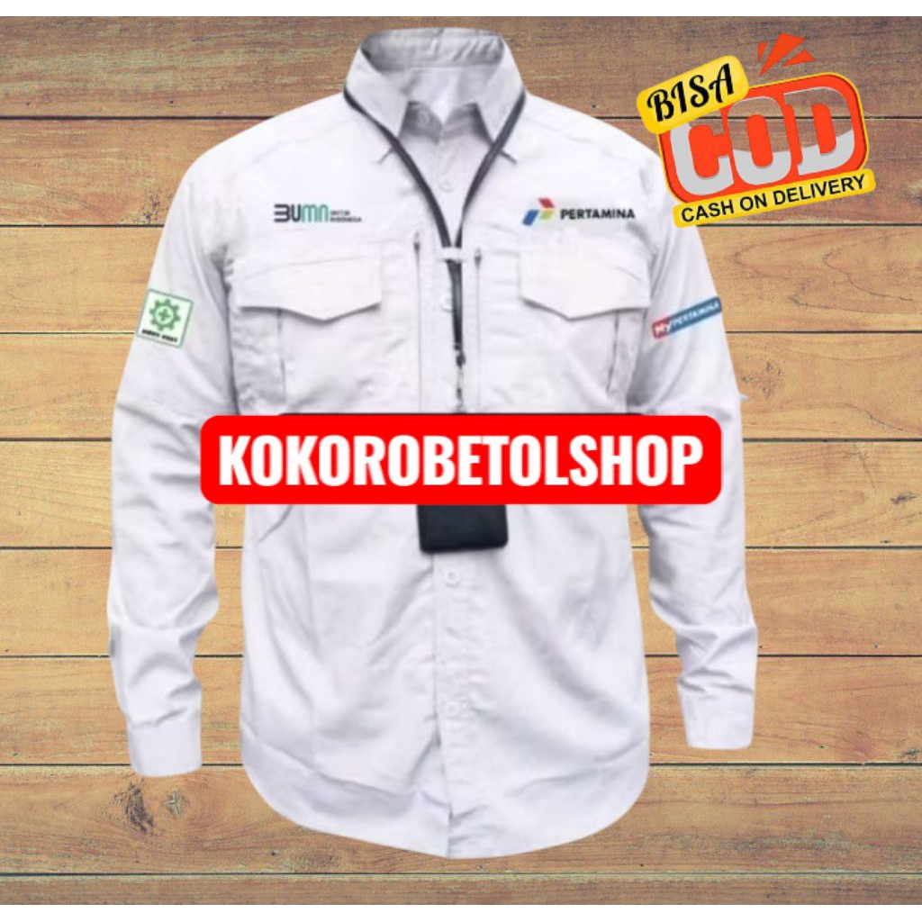 KEMEJA PERTAMINA MY PERTAMINA TACTICAL BORDIR