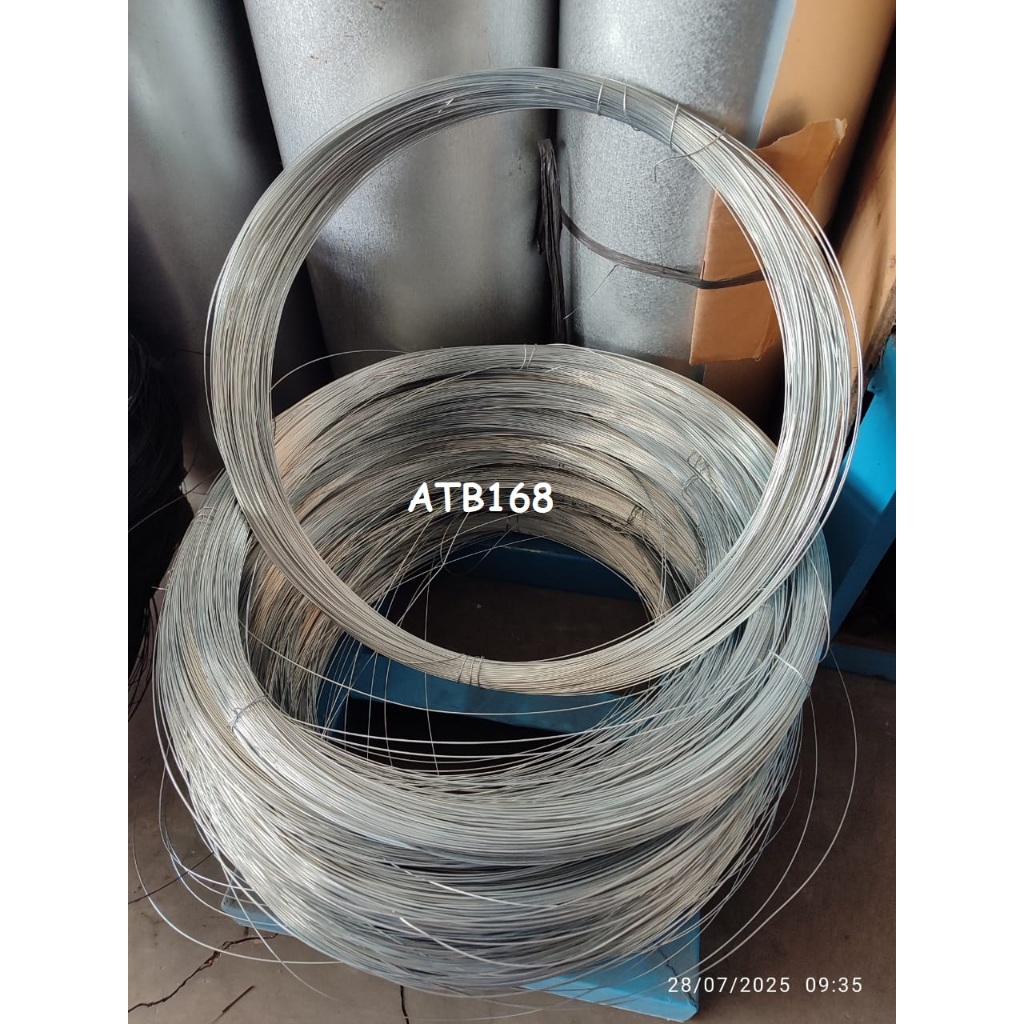 Kawat Galvanis BWG 22 - Kawat Bendrat Putih 0.7mm - Kawat Ikat - Kawat Seng - Per Ikat