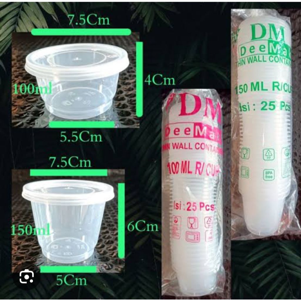 gelas cup tutup 100ml,150ml