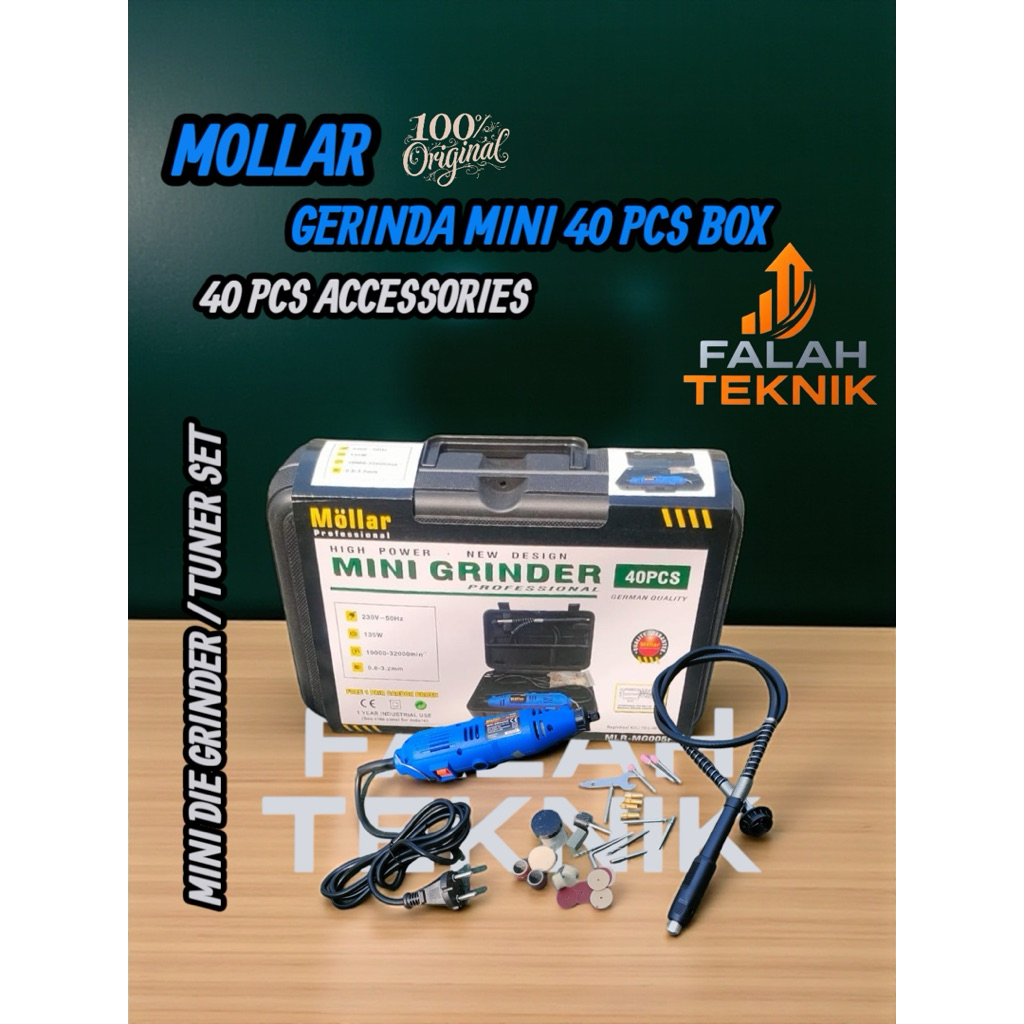 MINI DIE GRINDER MOLLAR MINI GERINDA BOR MOLLAR BOR BOTOL SET 40 PCS GERMAN QUALITY