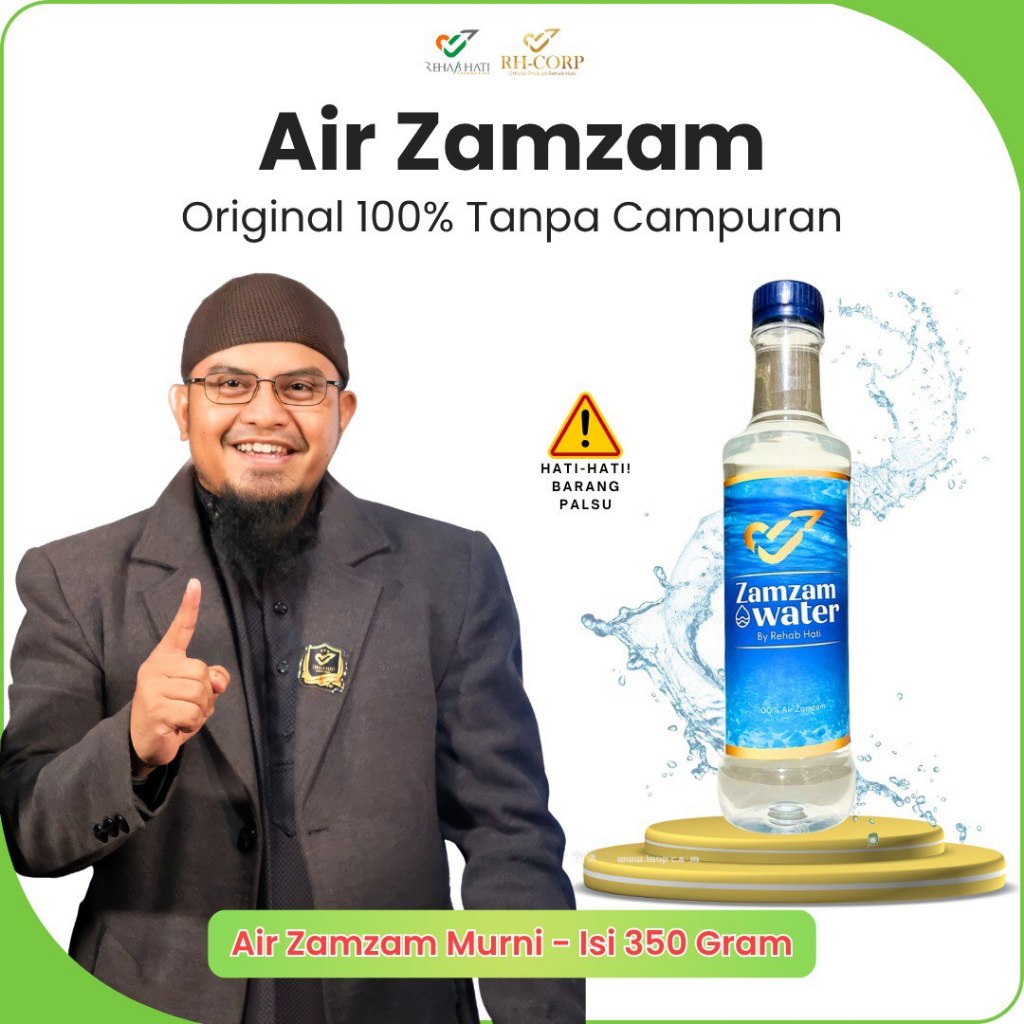 

by RH CORP - Air Zamzam Murni Asli 100% dari Mekah – 350ml