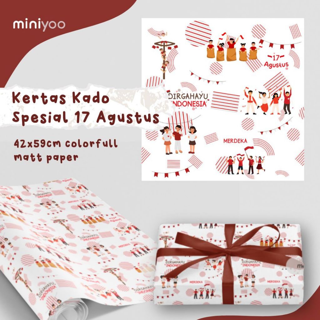 

Kertas Kado Aesthetic - A2+ Premium Kemerdekaan Series - 17 Agustus Aesthetic Gift Wrap Paper, Earthtone Series Bungkus Kado Estetik #spesialkemerdekaan #17agustus