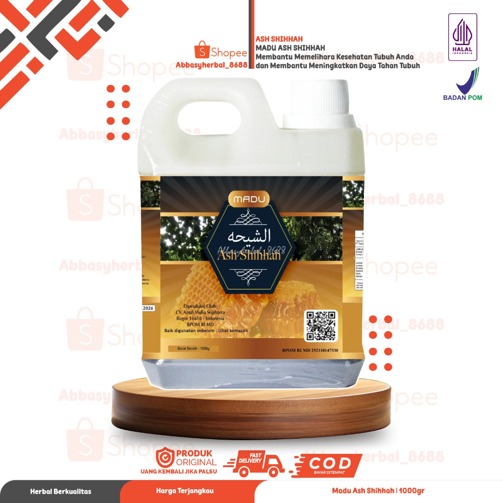 

Abbasy Herbal_Madu Ash Shihhah | Madu Mix | Honey | Original Product isi 1kg