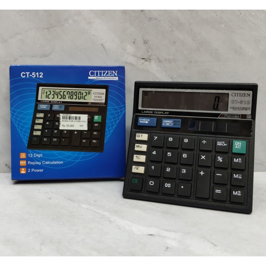 

KALKULATOR CITIZEN CT-512 / KALKULATOR 12 DIGIT - CITIZEN