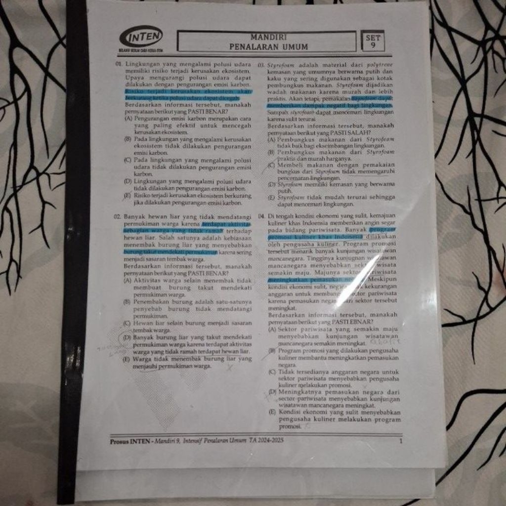 kumpulan latihan soal penalaran umum inten 2025